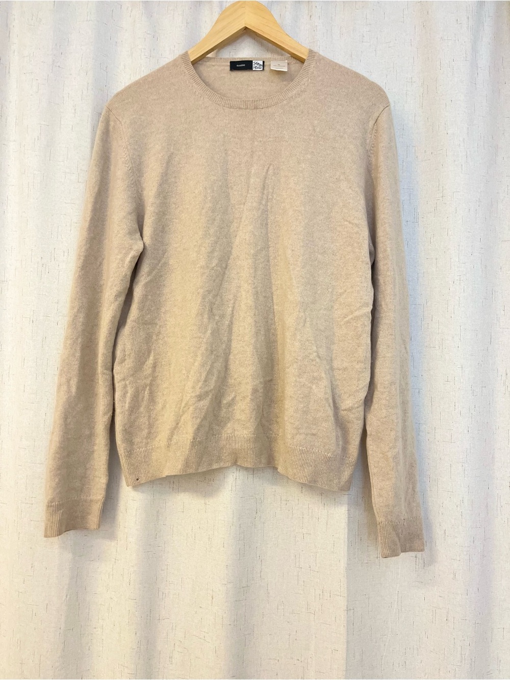 Saks fifth Avenue Classic Black tag 100% soft Cashmere Sweater XL